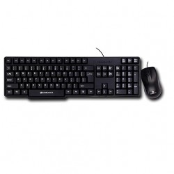 Wired Keyboard and Mouse Combo with 104 Keys and a USB Mouse with 1200 DPI - JUDWAA 750